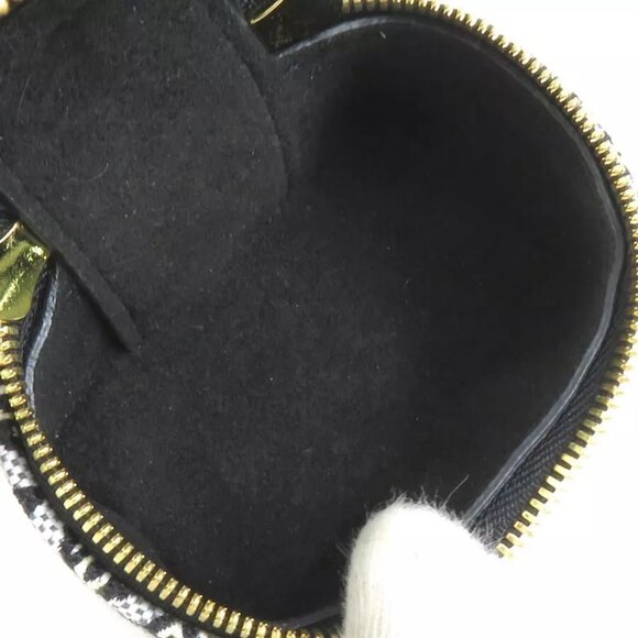 Auth LOUIS VUITTON Porte Cles Vanity Charm Black/White/Gold - Picture 7 of 10